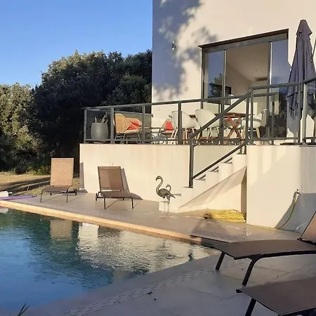 Villa Rossa Contemporaine Piscine Chauffee Palasca (Corsica)