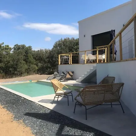 Villa Rossa Contemporaine Piscine Chauffee Palasca (Corsica)