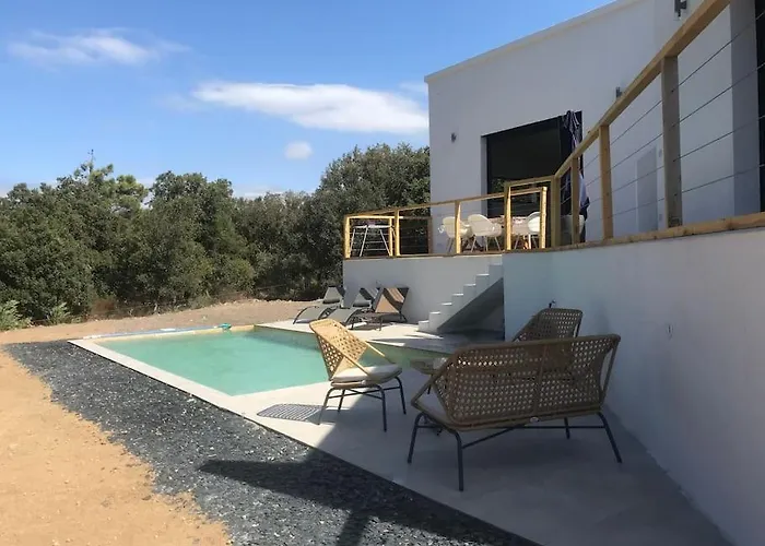 Villa Rossa Contemporaine Piscine Chauffée Palasca (Corsica)