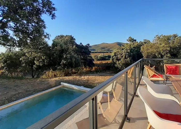 Villa Rossa Contemporaine Piscine Chauffée Palasca (Corsica)