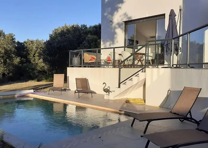 Villa Rossa Contemporaine Piscine Chauffée Palasca (Corsica)